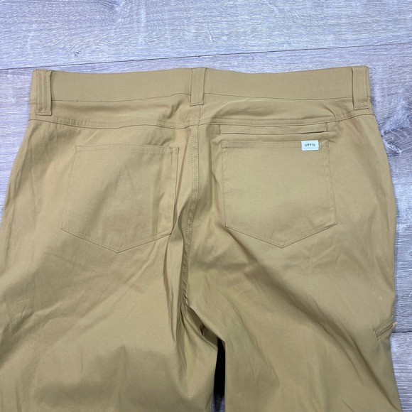 ORVIS Mens Tech Pant Antique Bronze 38x30 Water Repellent Stretch Outdoor Hiking - Picture 7 of 12